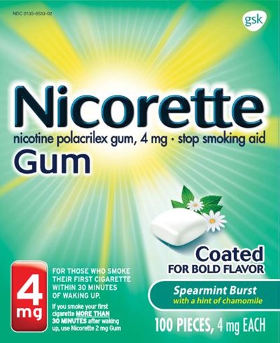 101781XC Nicorette Spearmint Burst 4 mg 100 ct.JPG